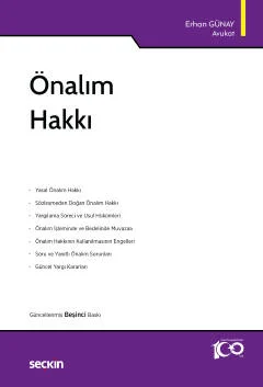 Önalım Hakkı 5.BASKI Erhan GÜNAY