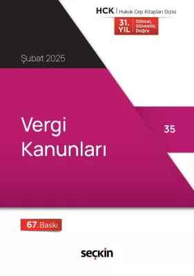 Vergi Kanunları (Cep Kitabı) 67.BASKI Seçkin Yayıncılık