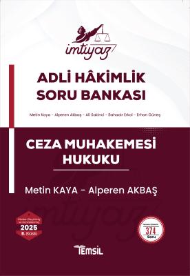 İMTİYAZ Ceza Muhakemesi Hukuku Soru Bankası 8.BASKI Metin Kaya