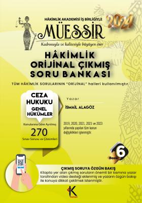 Müessir Adli Hâkimlik Ceza Hukuku Genel Hükümler Soru Bankası 6.BASKI 